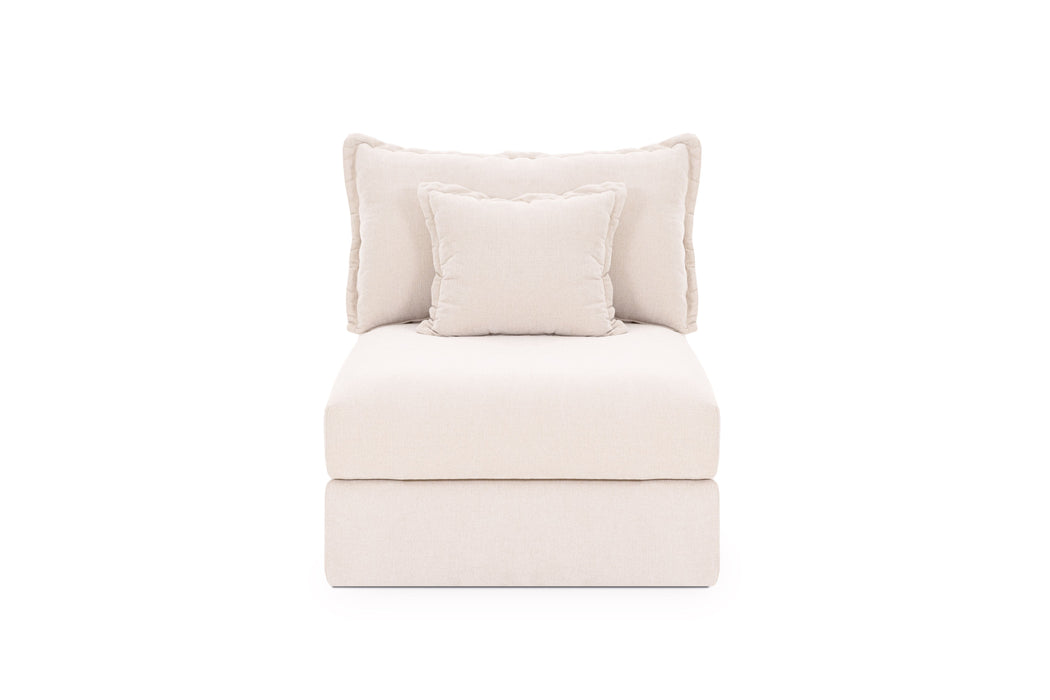 Cover For Set Chenille White with Fringe