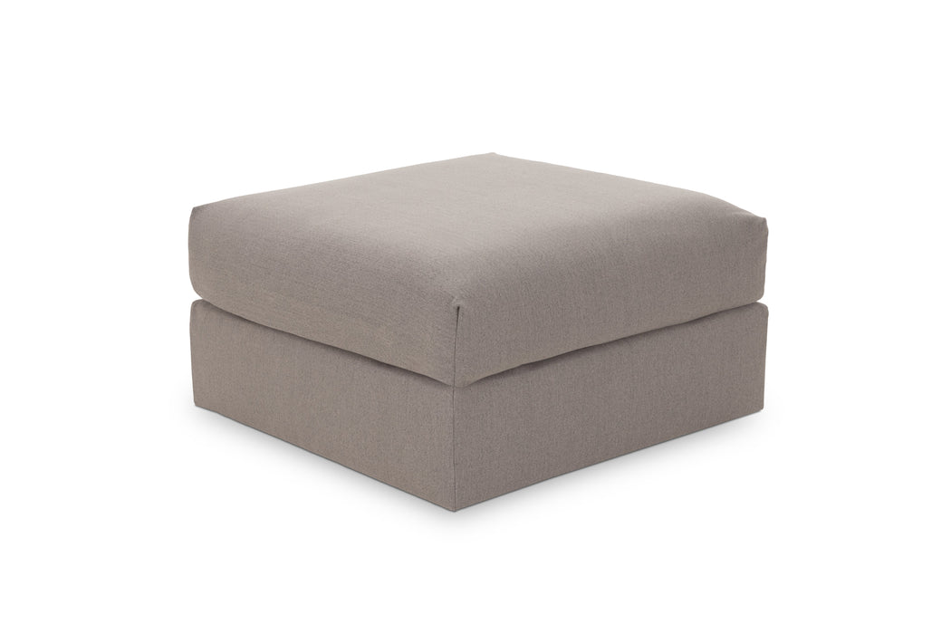 Cover For Ottoman Linen Elephant with Fringe