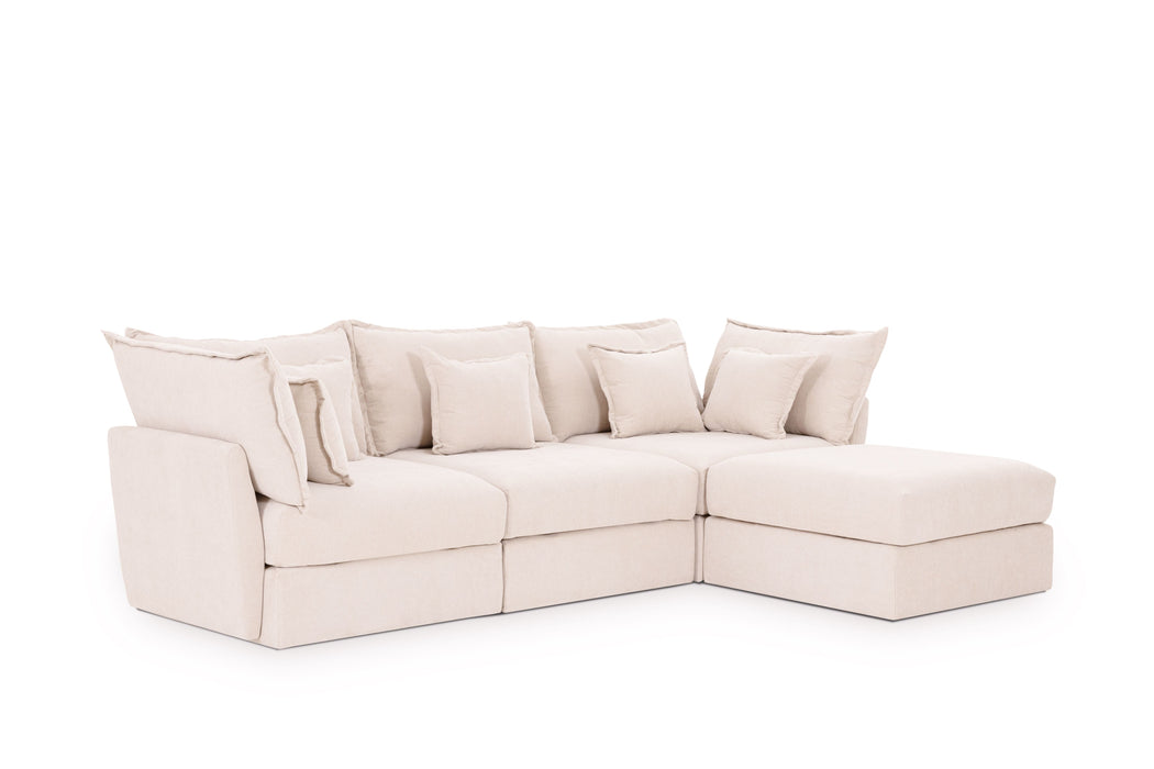 3 Seater Sofa and Ottoman Module