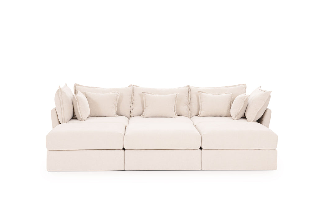 Double 3 Seater Sectional