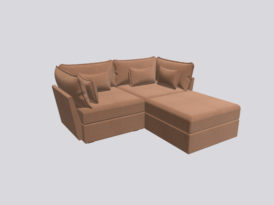 2 Seater Sofa and Ottoman Module