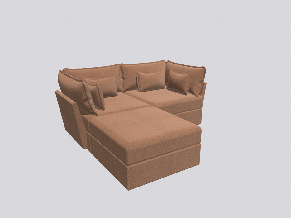 2 Seater Sofa and Ottoman Module