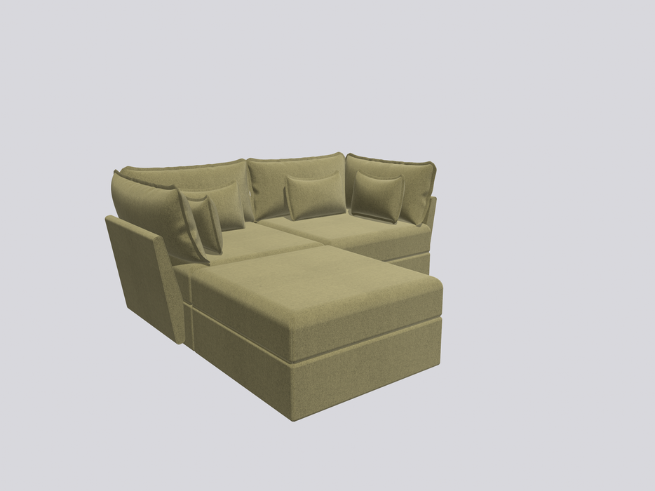 2 Seater Sofa and Ottoman Module