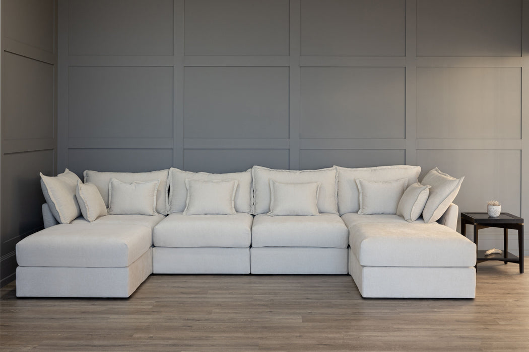 4 Seater Sofa and 2 Ottoman Modules