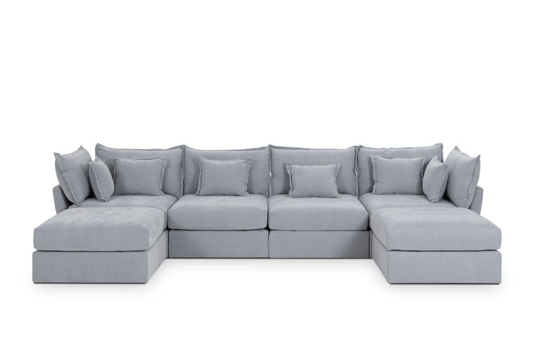 4 Seater Sofa and 2 Ottoman Modules