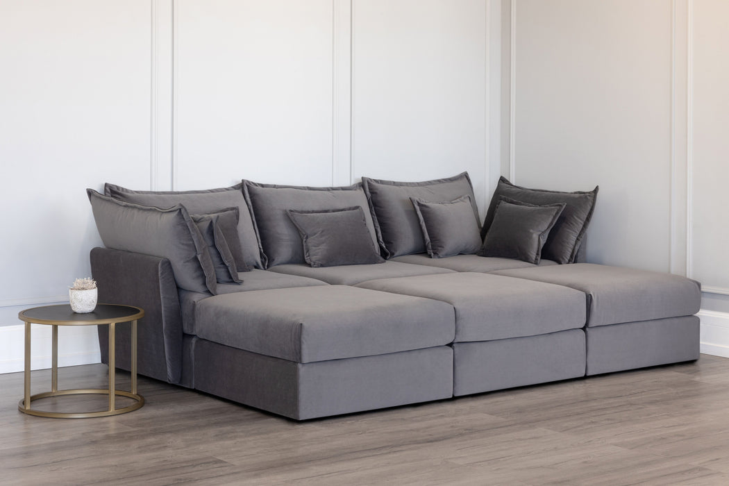 3 Seater Sofa and 3 Ottoman Modules