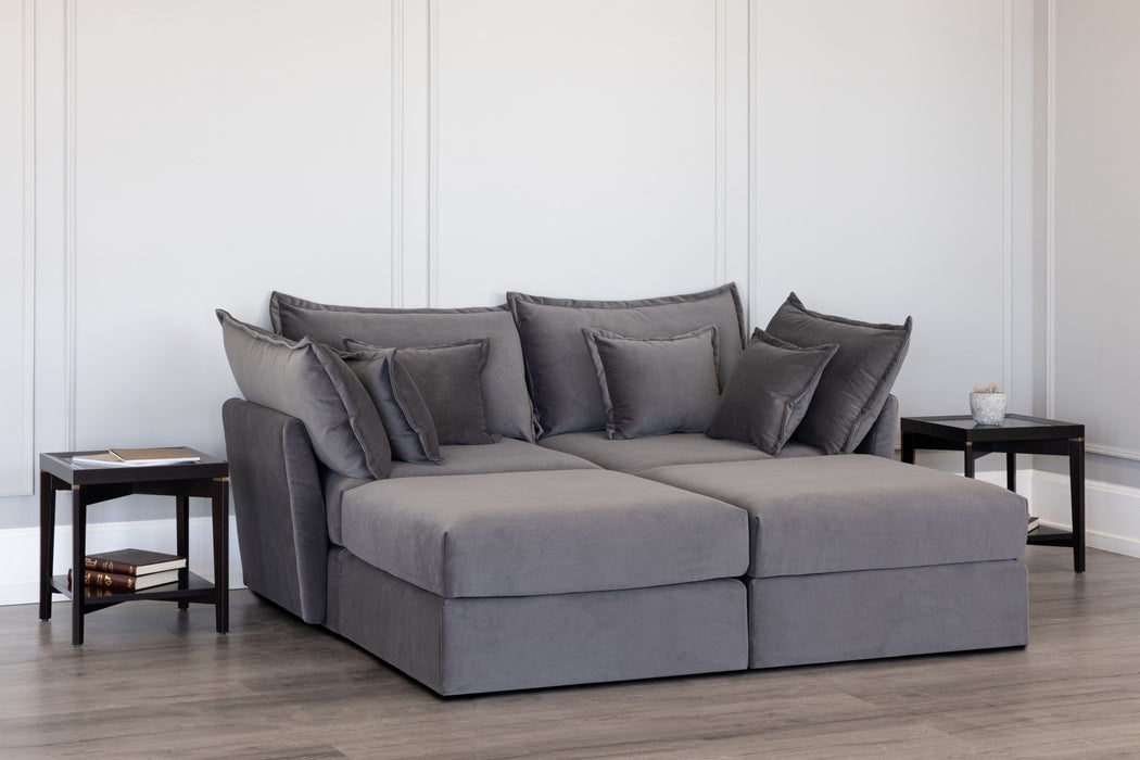 2 Seater Sofa and 2 Ottoman Modules